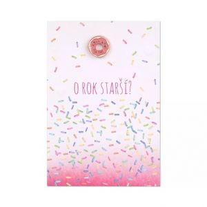 ALBI Přání s broží - Donut