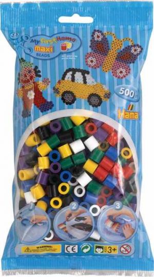 HAMA MAXI Zažehlovací korálky mix zákl. barev 500ks