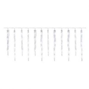 EMOS LED vánoční girlanda - rampouchy, 12 ks, 3,6 m, venkovní i vnitřní, studená bílá