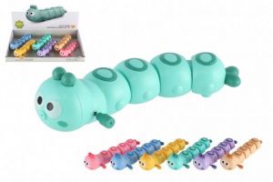 Červík/housenka vrtící plast 15cm na klíček