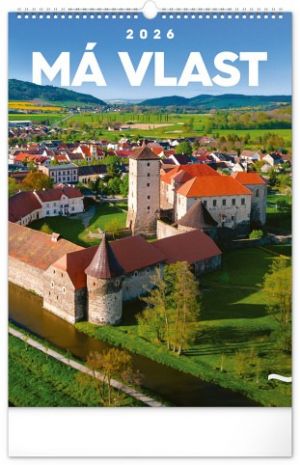 Kalendář nástěnný Má vlast 2026, 33 x 46 cm / PGN-35726-L