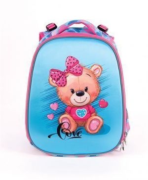 Batoh "Anatomic Cube Teddy", světle modrá-medvídek, anatomický, PULSE 122291