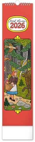 Kalendář nástěnný Josef Lada 2026, 12 x 48 cm / PGN-35757-L