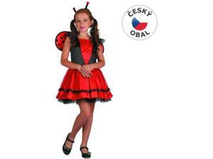 Šaty na karneval - beruška, 120-130 cm