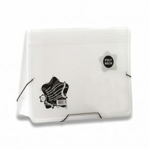 Aktovka Poly Rock A4, bílá