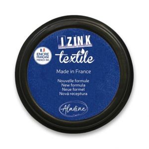 Razítkovací polštářek Aladine Izink Textile TMAVĚ MODRÁ