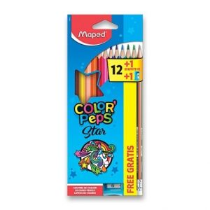 Pastelky Maped Color‚Peps 12ks + ořezávátko a grafitová tužka