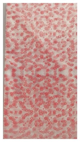 Dárkový sáček celofánový červené kvítka 30 x 35cm balení 1ks