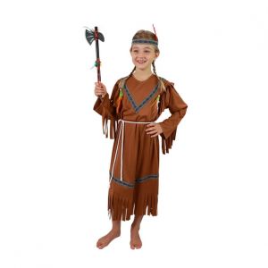 Kostým indiánka s čelenkou a peřím M