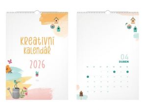 Kalendář nástěnný Kreativní 2026 / 50cm x 32cm / 1061633