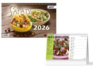Kalendář stolní Saláty 2026 / 23cm x 23cm / 1061681