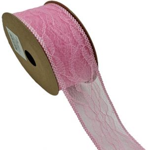 Dekorační stuha růžová 3,8 cm