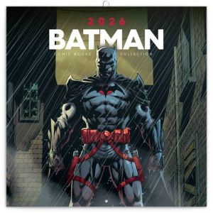 Kalendář nástěnný poznámkový Batman Comics 2026, 30 x 30 cm / PGP-35368