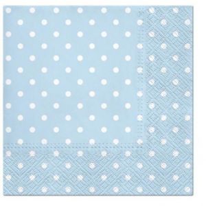 Ubrousky PAW Dekor L (20ks) Dots (light blue)