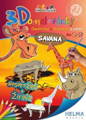 3D omalovánky OZ16 Savana