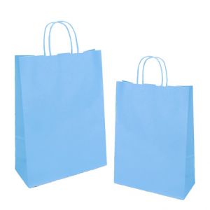 Papírová taška JOLLY malá modrá světlá