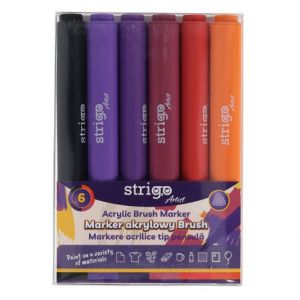 Akrylové popisovače STRIGO 6ks SET 2