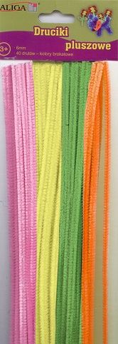 ALIGA drátky plyšové 40ks DP 6995 mix pa