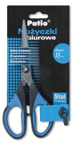 Nůžky PATIO 15 cm KS955 guma