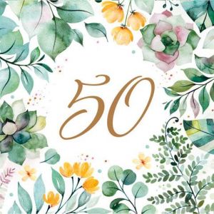 Ubrousky MAKI L (20ks) Floral Frame 50