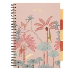 Blok A4/100l 80g Afrika pastel bež spirála s rozřaďovačem