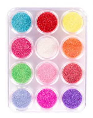 Brokát 12 neonových barev po 6 g