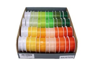 Atlasová stuha na špulce 48 ks F2509