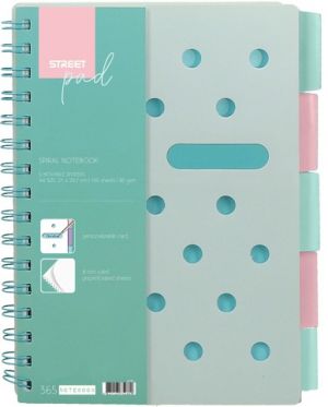 Spirálový blok A4 Street Pad Green