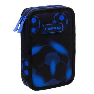 Penál 2 zipy HEAD NEO BLUE FOOTBALL