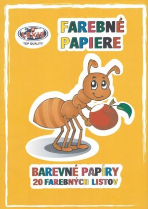 Barevné papíry složka 20 listů