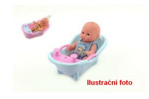 Miminko ve vaničce plast 14cm mix barev