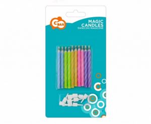 Svíčky dortové 10ks+10ks magická