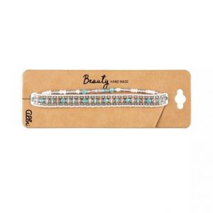 ALBI Bílo-zelené náramky