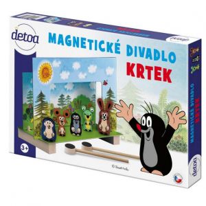 Magnetické divadlo Krtek dřevěné s figurkami