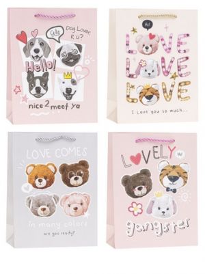 Dárková taška – zvířátka s nápisy