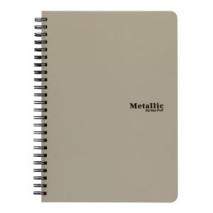 Twin wire blok A5 PP Metallic zlatá