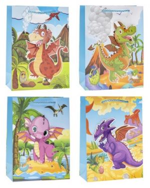 Dárková taška s motivem dinosaurů 3D