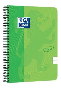 Oxford - Blok spirálový Oxford Nordic Touch A5+/70 listů linkovaný, zelený