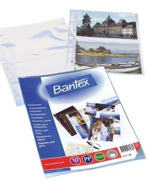 Bantex - Obal prospektový A4 Bantex, foto 15 x 21 cm, 100 my, 4 fota, 10 ks