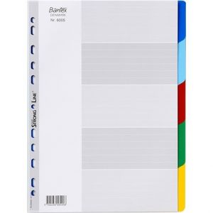 Bantex - Rozřaďovač A4 Bantex 5 barevných listů