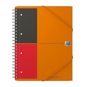 Oxford - Blok spirálový Oxford International Meetingbook A4+/80 listů, linkovaný, oranžový