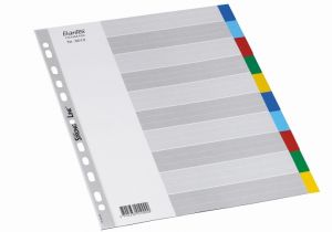 Bantex - Rozřaďovač A4 Bantex 10 barevných listů