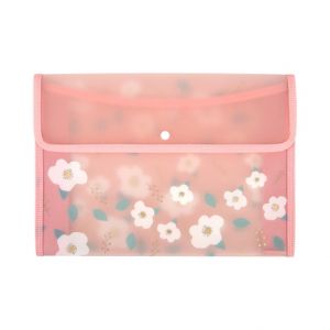 ALBI Pouzdro A4 - Růžové kytičky