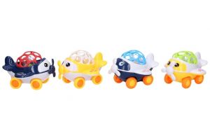 Chrastítko letadlo volná kola 11 cm