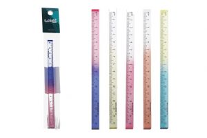 Pravítko 15 cm 3D barevné