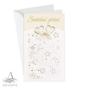 ARGUS Svatební přání s mašličkou 13-432Ac
