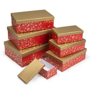 ARGUS Sada 7 ks dárkových krabic s metalickou ražbou 25008147