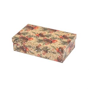 ARGUS Dárková krabice natur vánoční kraftový papír 25371175