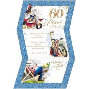 ARGUS Přání pro muže k 60.narozeninám 15-5006c60