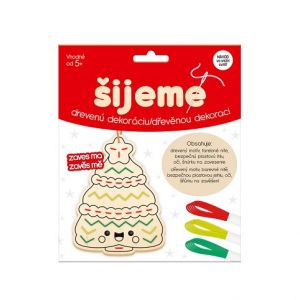 ARGUS Kreativní tvoření šijeme dřevěnou dekoraci vánoční stromeček 19280002